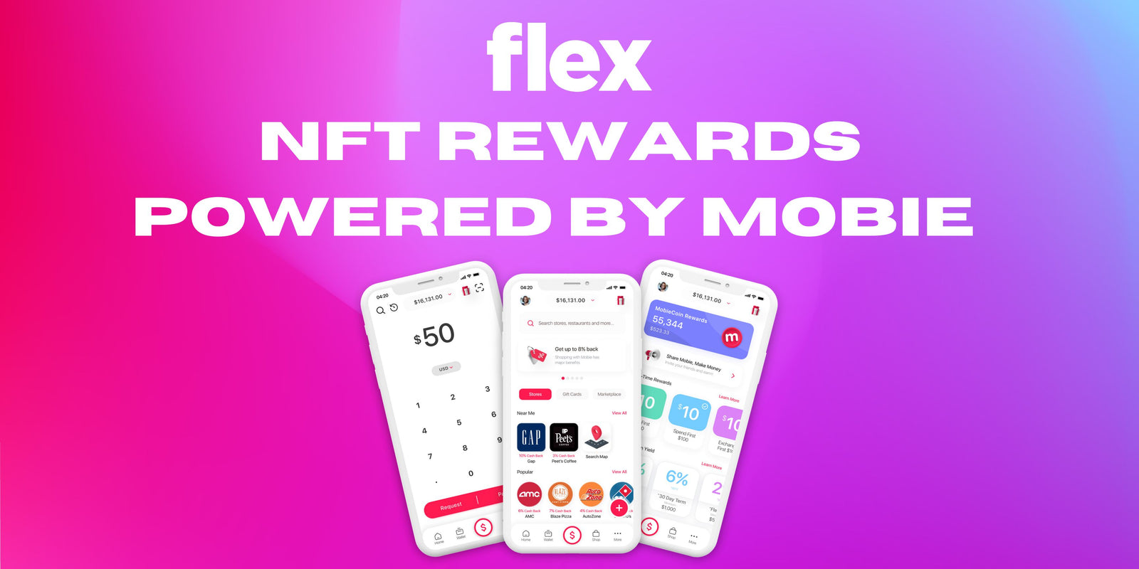 Flex NFT Rewards Powered By Mobie!