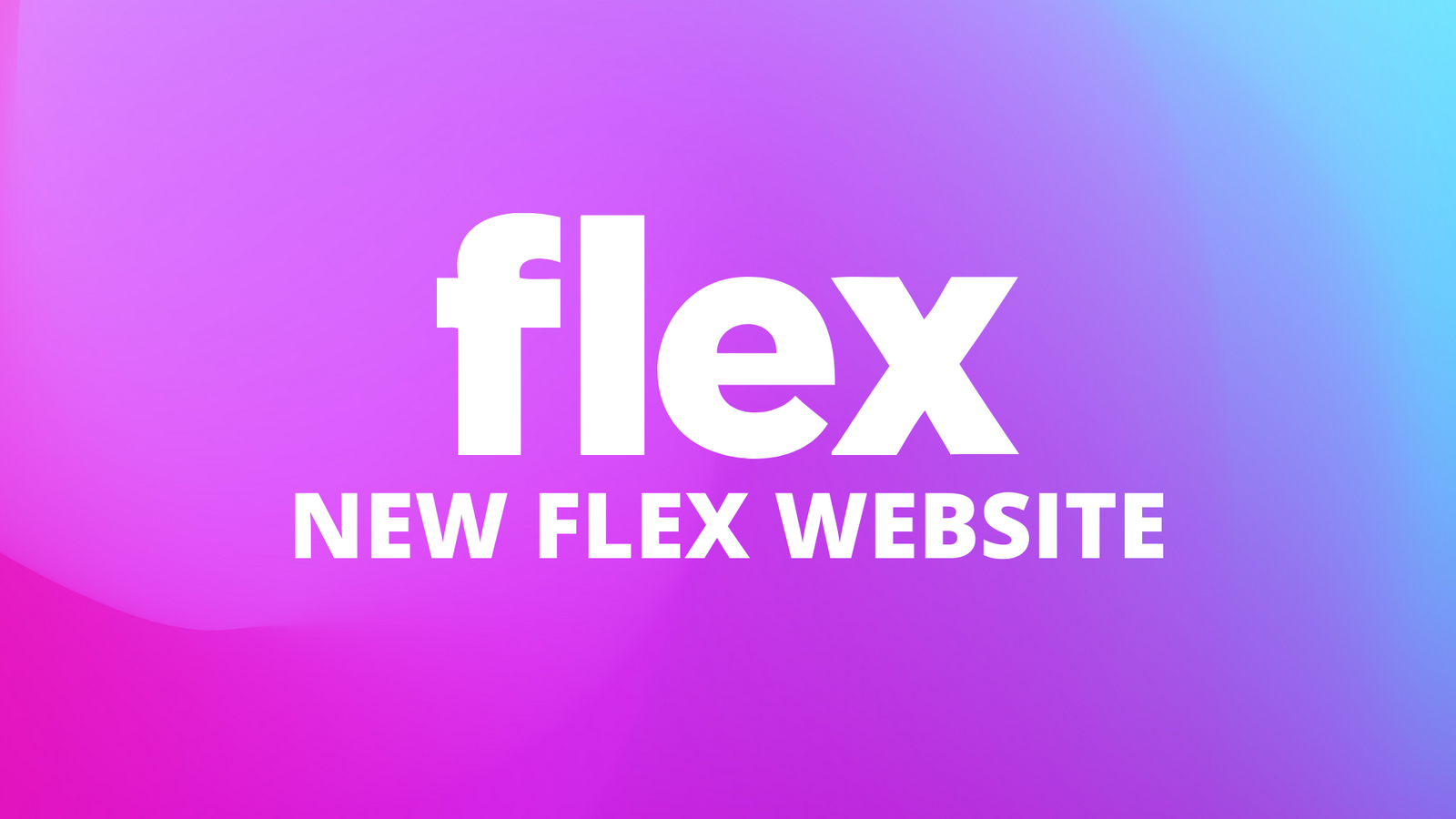 Our New Website is a Flex!