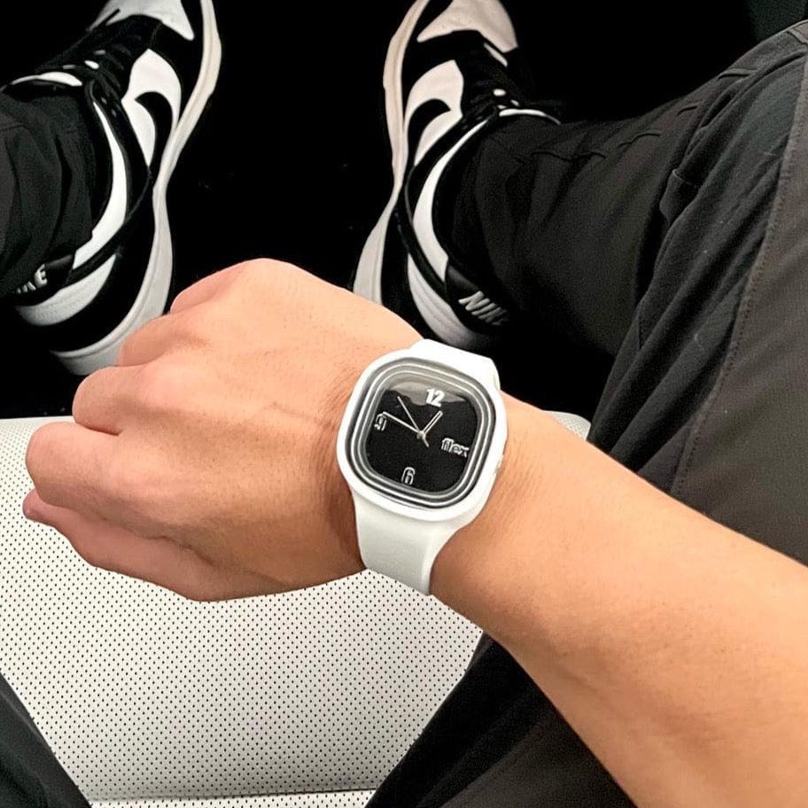 Flex Watches Classic Black On White