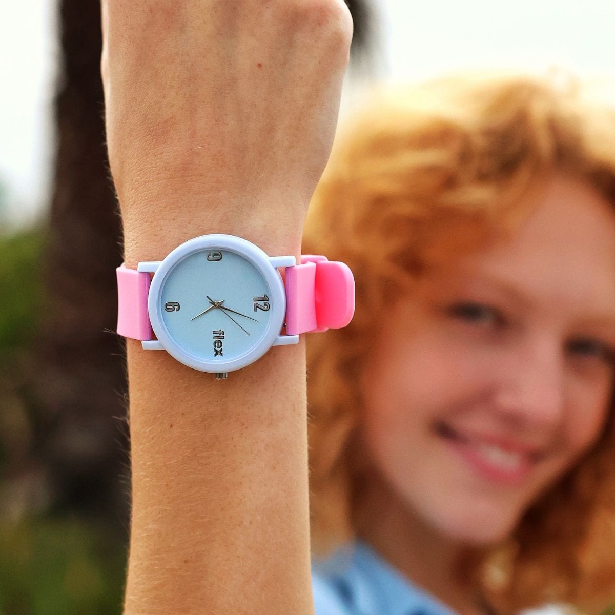 Flex Watches Ocean Plastic Blue & Pink Flex