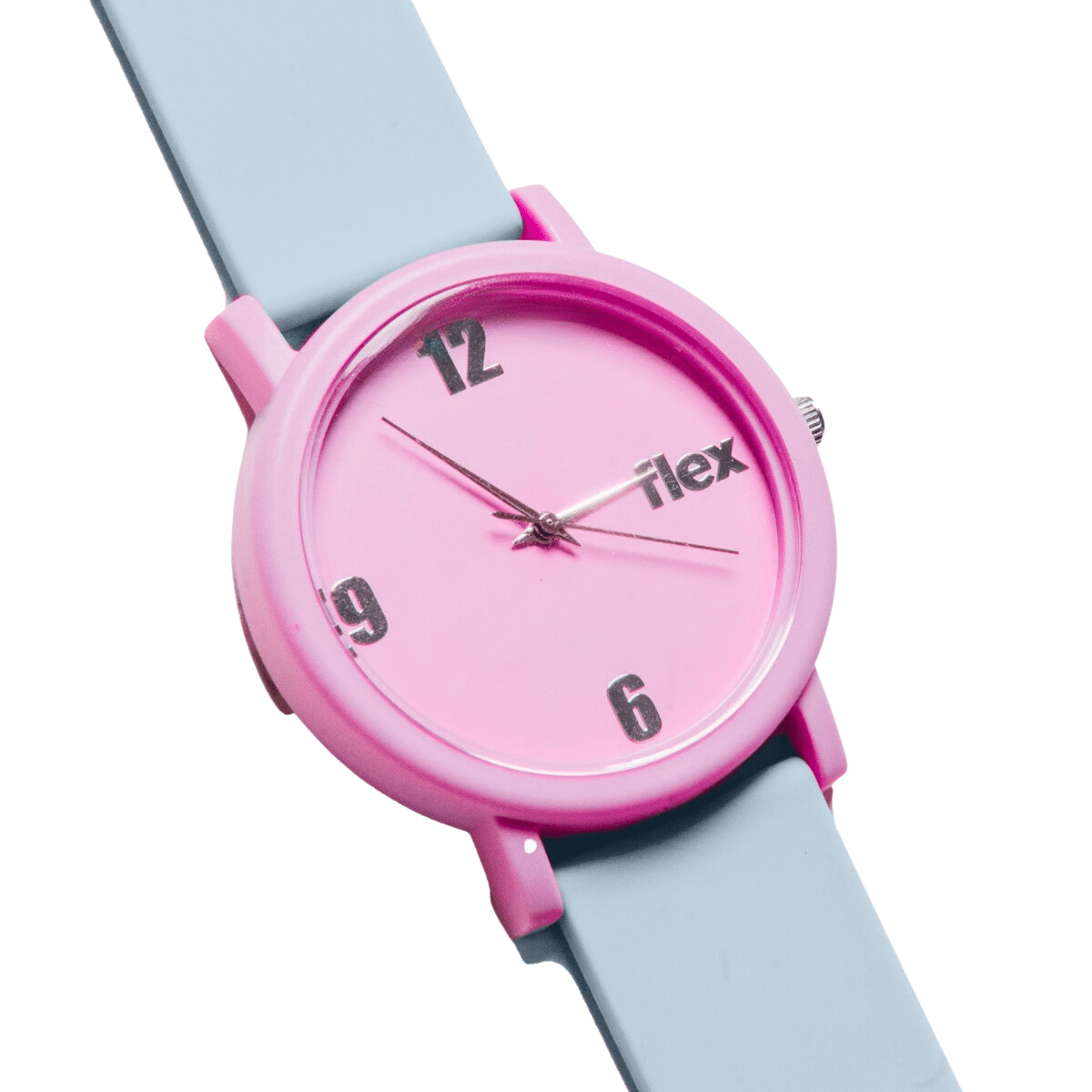 Pink Blue Ocean Plastic Watch Flex Watches